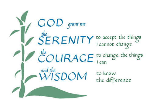 funny serenity prayer. commonly come with age are