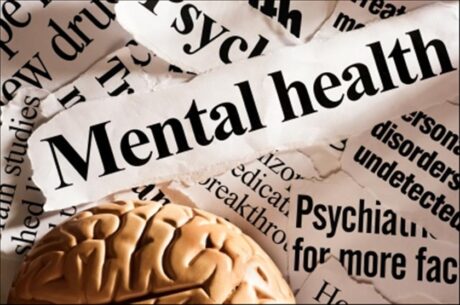news clippings with mental health as top paper 