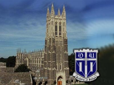 topographic shot of Duke University